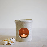 Handmade Wax Melt Burners: Speckled White