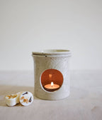 Handmade Wax Melt Burners: Speckled White
