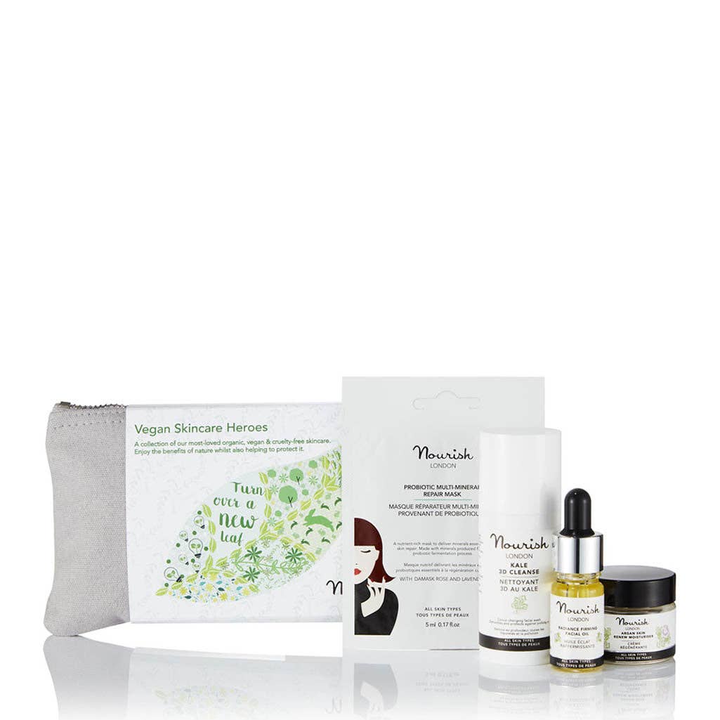 Vegan Skincare Heroes Gift and travel set