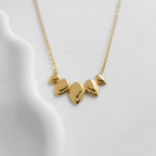 Gold Waterproof Petal Necklace – Dainty Everyday Jewellery