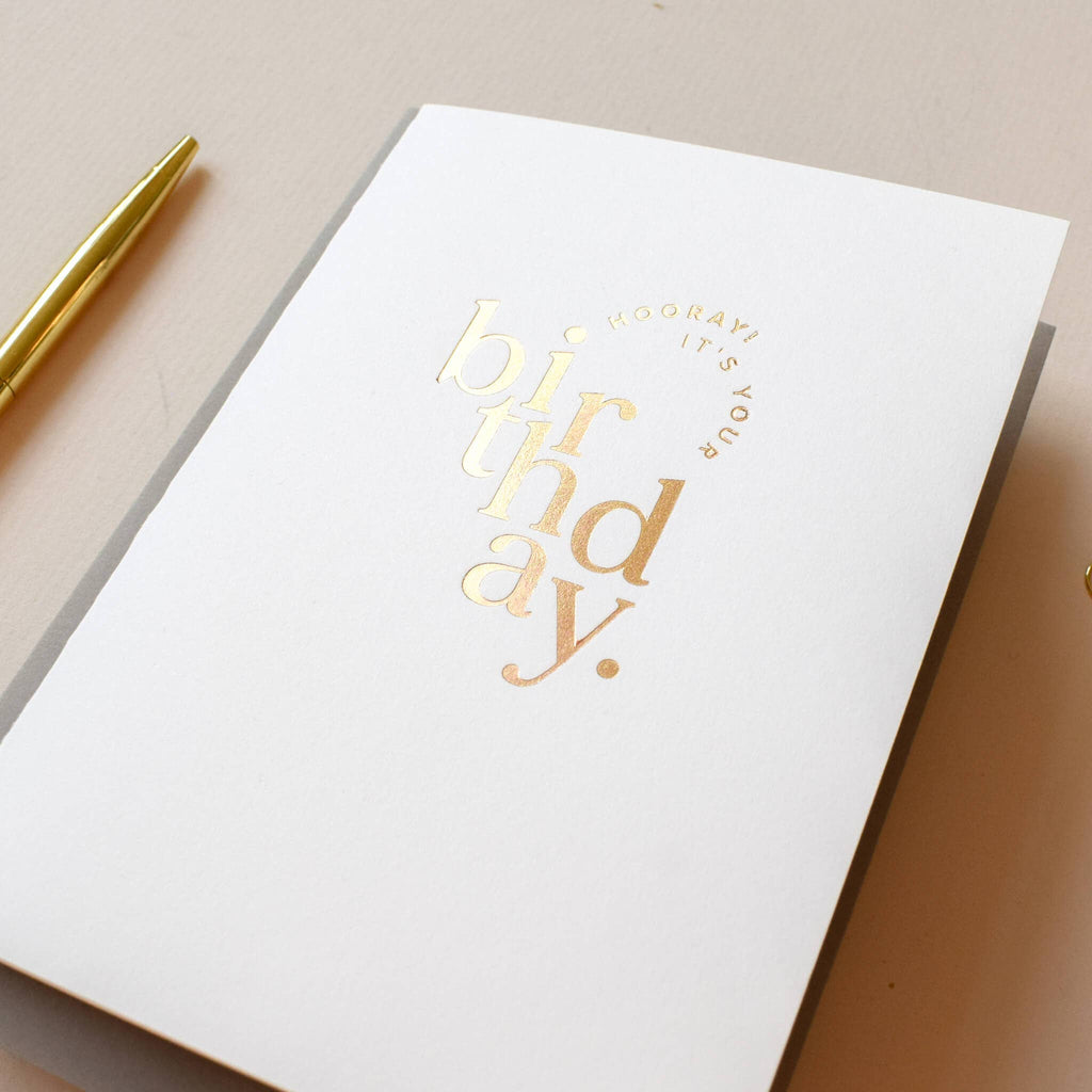 Hooray! Birthday - Luxury Greetings Card