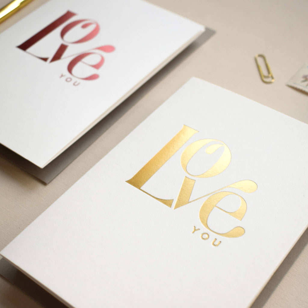 Love You - Luxury Greeting Card