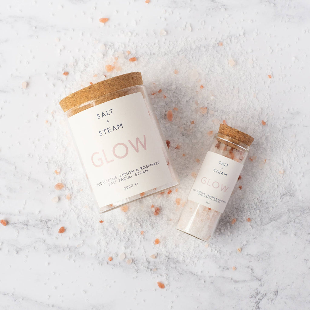 Glow - Eucalyptus, Lemon and Rosemary Facial Steam, 200g Jar