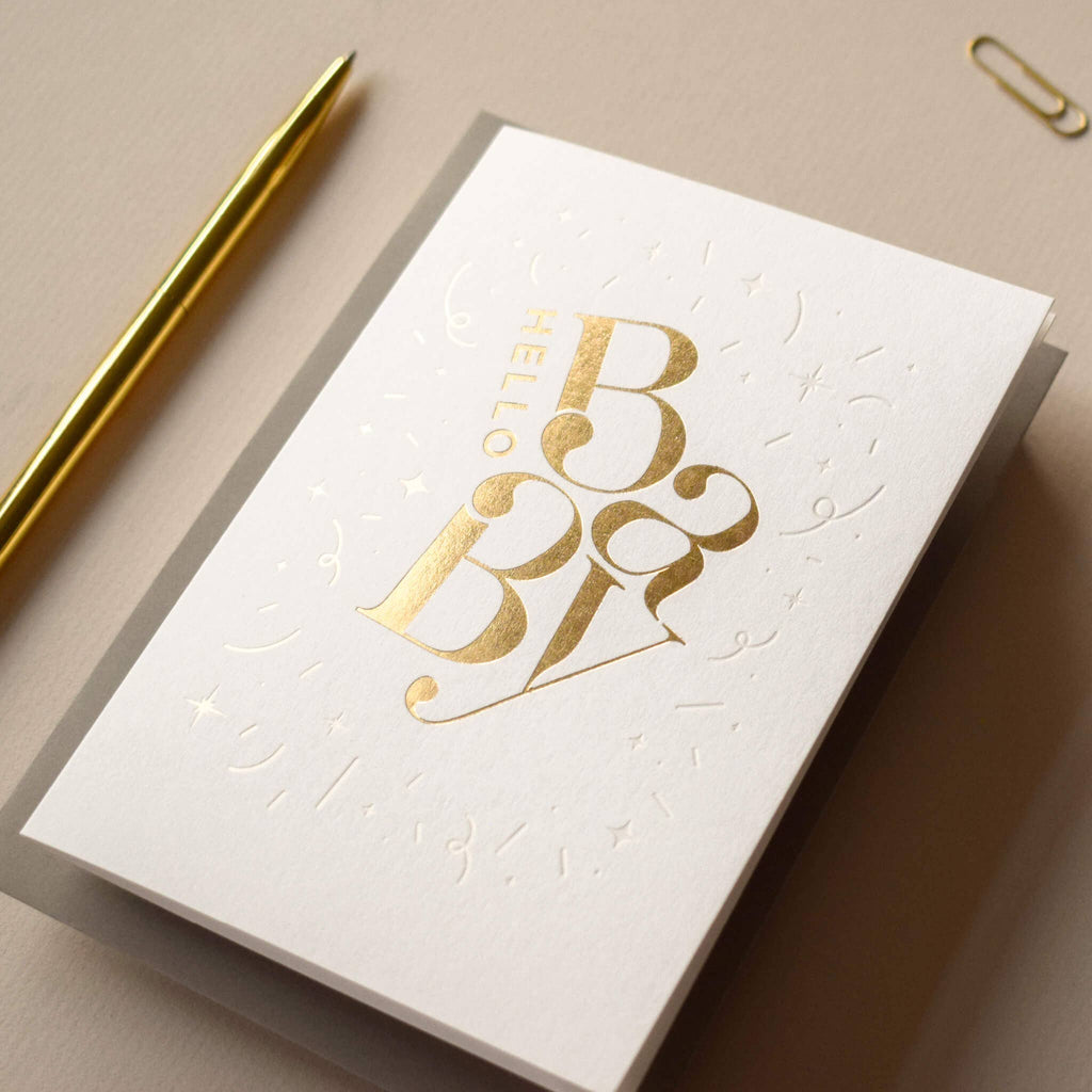 Hello Baby - Luxury Greeting Card