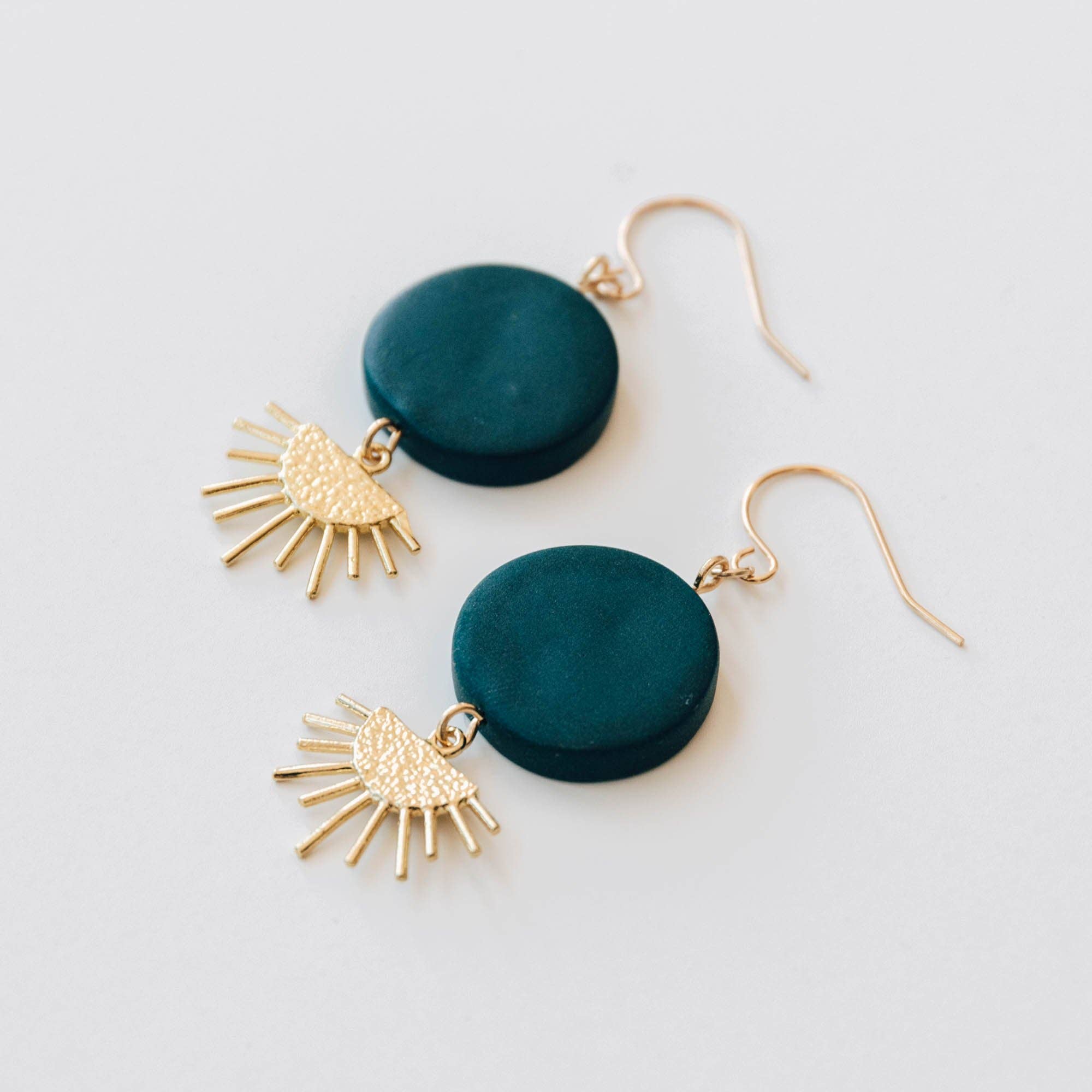 Sunset Earrings : Teal