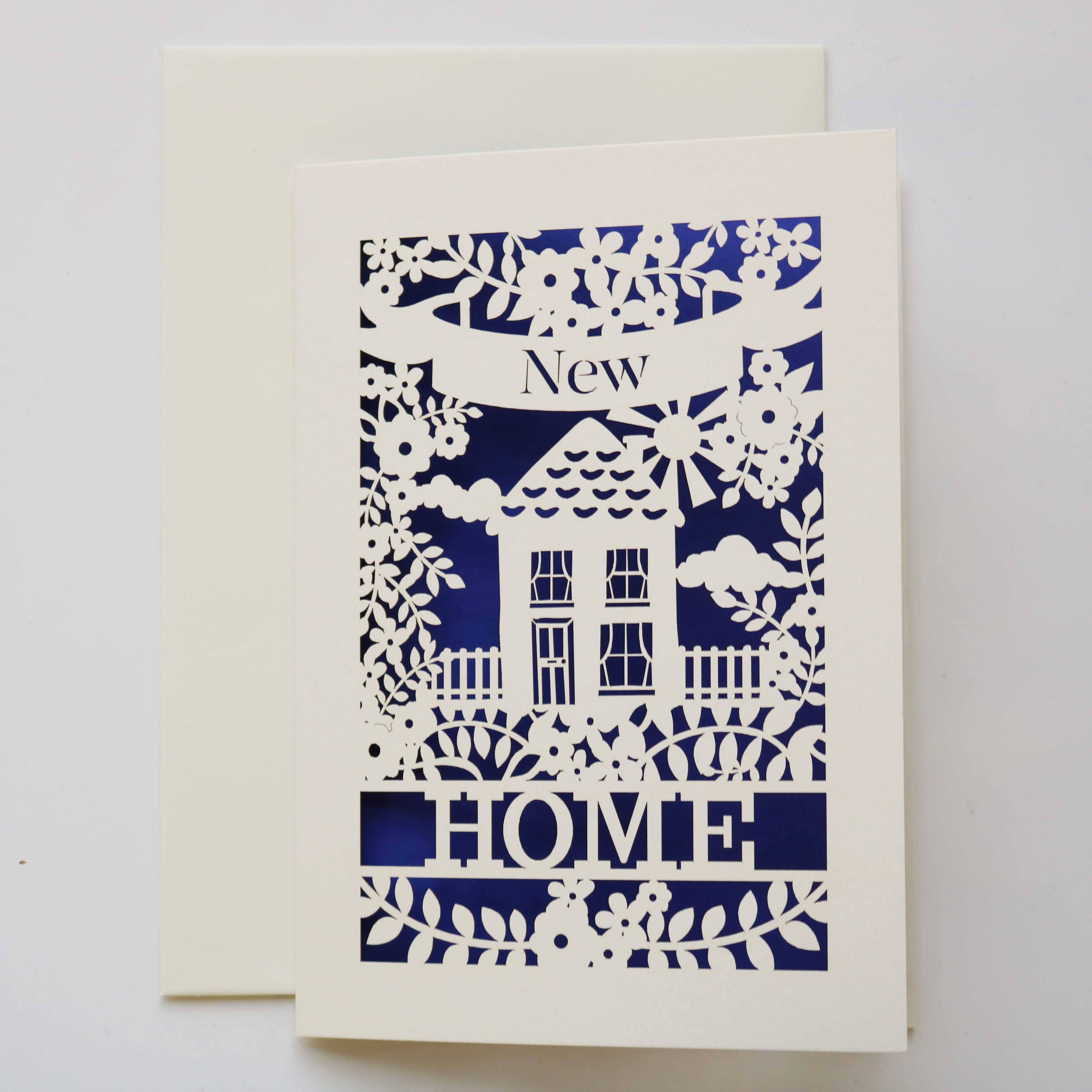 New Home A6 Laser Cut Card