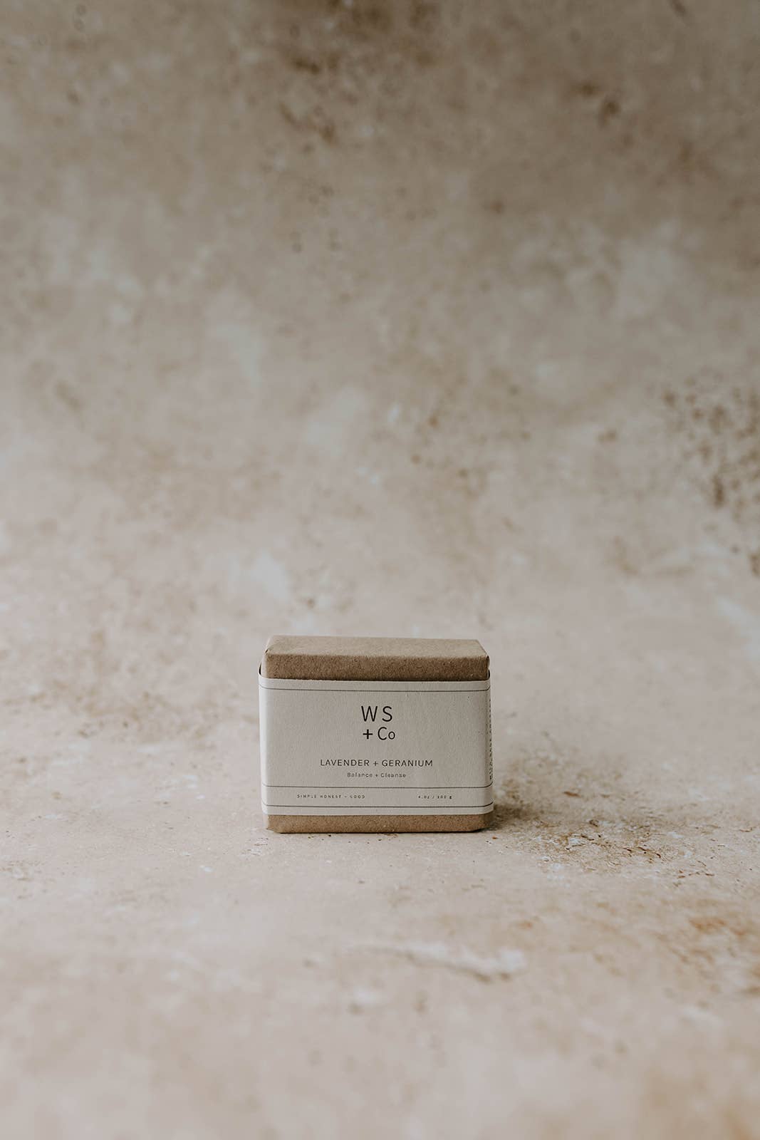 Lavender + Geranium Soap -Vegan, Cruelty Free + Plastic Free: With Packaging £6.00