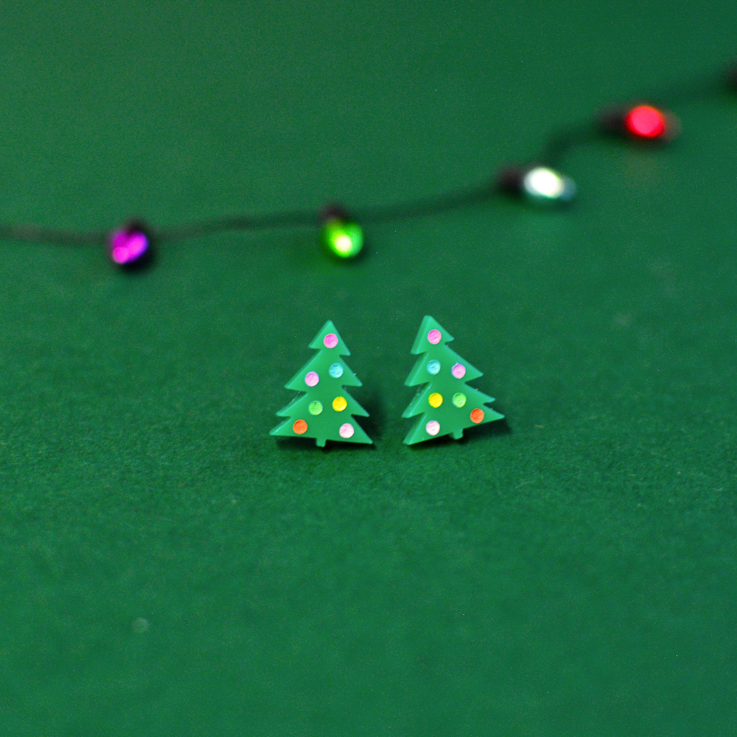 Christmas Tree Stud Earrings | Silly Loaf