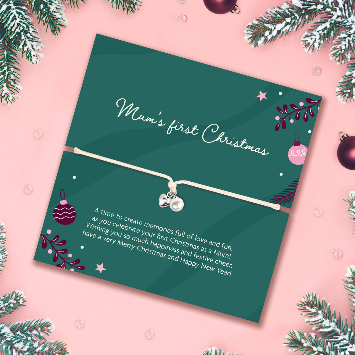 Mum's First Christmas Bracelet | New Mum Christmas Gift