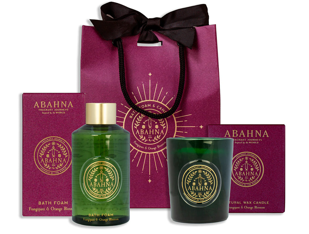 Frangipani & Orange Blossom Bathe by Candlelight Gift Set